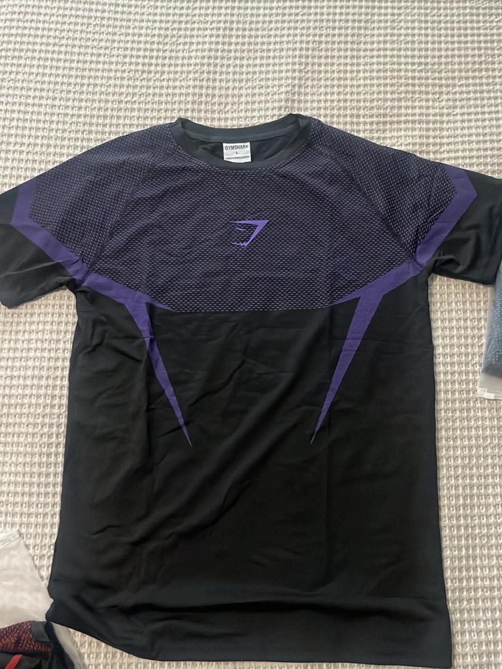 Gymshark Black and Purple Training Tee